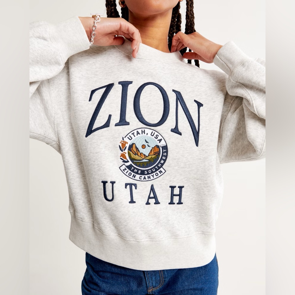 Abercrombie Classic Sunday Crewneck Sweatshirt